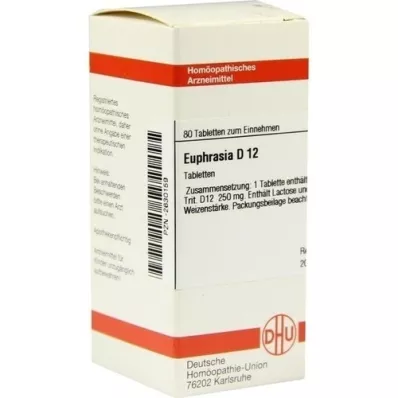 EUPHRASIA D 12 Tabletten, 80 St