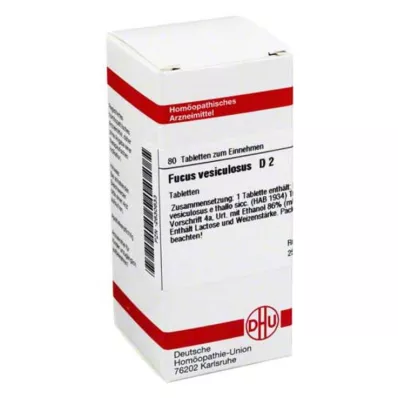 FUCUS VESICULOSUS D 2 Tabletten, 80 St