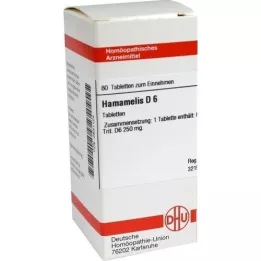 HAMAMELIS D 6 Tabletten, 80 St