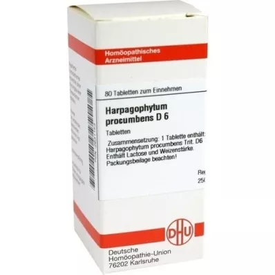 HARPAGOPHYTUM PROCUMBENS D 6 Tabletten, 80 St