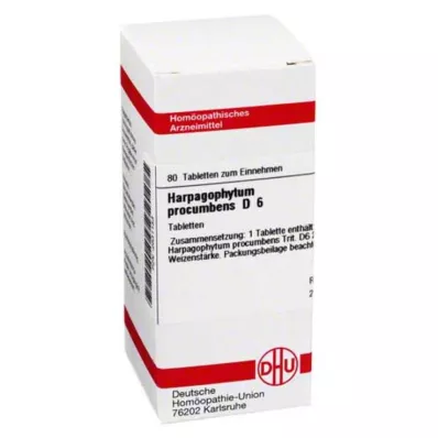 HARPAGOPHYTUM PROCUMBENS D 6 Tabletten, 80 St HARPAGOPHYTUM PROCUMBENS D 6 Tabletten, 80 St