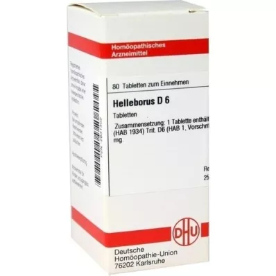 HELLEBORUS D 6 Tabletten, 80 St