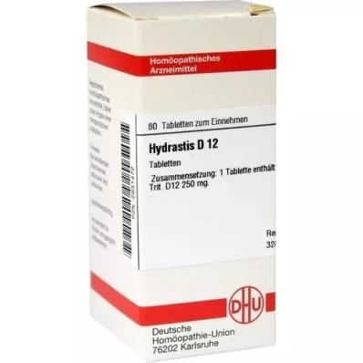 HYDRASTIS D 12 Tabletten, 80 St