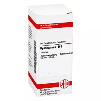 HYOSCYAMUS D 6 Tabletten, 80 St