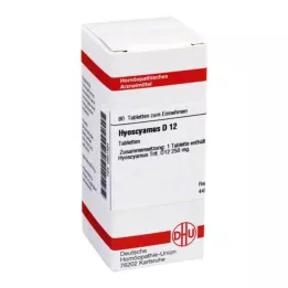 HYOSCYAMUS D 12 Tabletten, 80 St