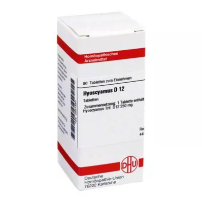 HYOSCYAMUS D 12 Tabletten, 80 St