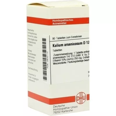 KALIUM ARSENICOSUM D 12 Tabletten, 80 St