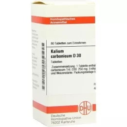 KALIUM CARBONICUM D 30 Tabletten, 80 St