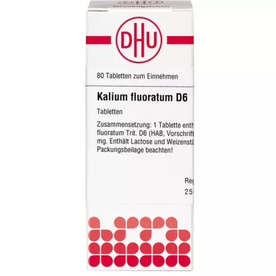 KALIUM FLUORATUM D 6 Tabletten, 80 St
