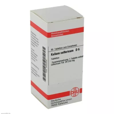 KALIUM SULFURICUM D 6 Tabletten, 80 St KALIUM SULFURICUM D 6 Tabletten, 80 St