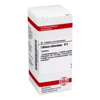 LITHIUM CHLORATUM D 6 Tabletten, 80 St LITHIUM CHLORATUM D 6 Tabletten, 80 St