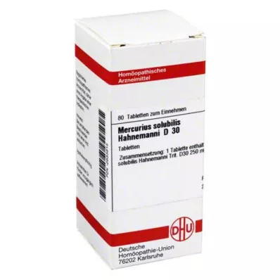 MERCURIUS SOLUBILIS Hahnemanni D 30 Tabletten, 80 St MERCURIUS SOLUBILIS Hahnemanni D 30 Tabletten, 80 St