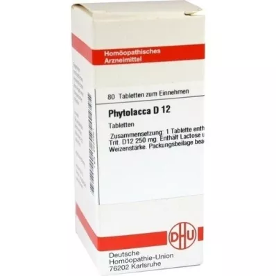 PHYTOLACCA D 12 Tabletten, 80 St