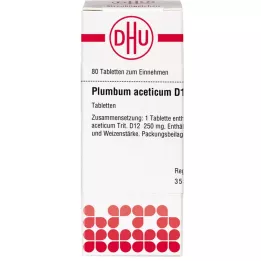 PLUMBUM ACETICUM D 12 Tabletten, 80 St