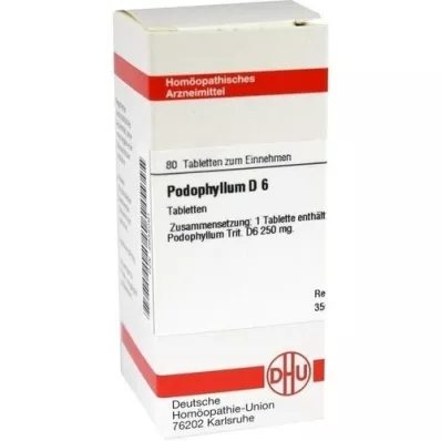 PODOPHYLLUM D 6 Tabletten, 80 St