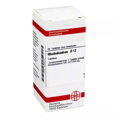 RHODODENDRON D 12 Tabletten, 80 St