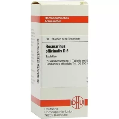 ROSMARINUS OFFICINALIS D 6 Tabletten, 80 St