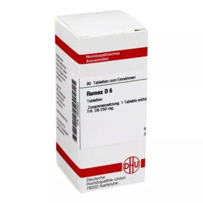 RUMEX D 6 Tabletten, 80 St RUMEX D 6 Tabletten, 80 St