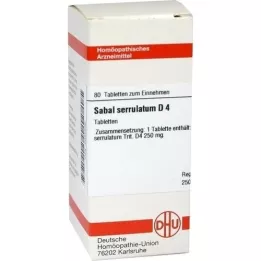 SABAL SERRULATUM D 4 Tabletten, 80 St