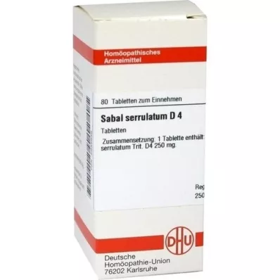 SABAL SERRULATUM D 4 Tabletten, 80 St