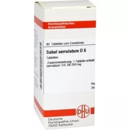 SABAL SERRULATUM D 6 Tabletten, 80 St