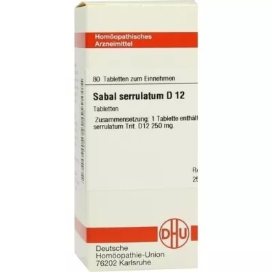 SABAL SERRULATUM D 12 Tabletten, 80 St