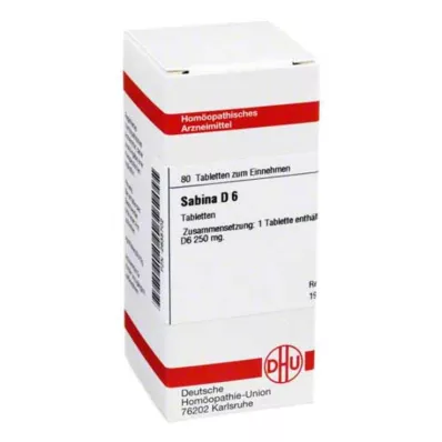 SABINA D 6 Tabletten, 80 St SABINA D 6 Tabletten, 80 St