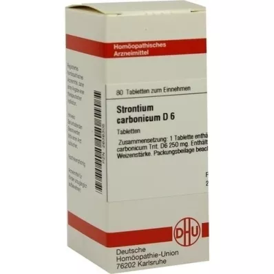 STRONTIUM CARBONICUM D 6 Tabletten, 80 St