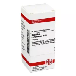 STRONTIUM CARBONICUM D 6 Tabletten, 80 St