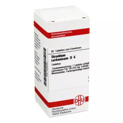 STRONTIUM CARBONICUM D 6 Tabletten, 80 St
