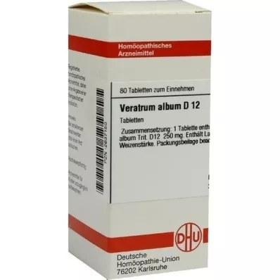 VERATRUM ALBUM D 12 Tabletten, 80 St