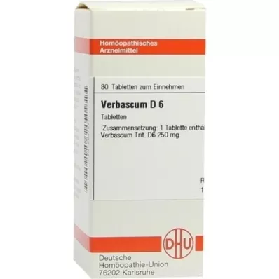 VERBASCUM D 6 Tabletten, 80 St