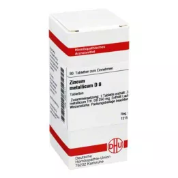 ZINCUM METALLICUM D 8 Tabletten, 80 St