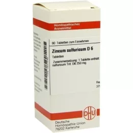 ZINCUM SULFURICUM D 6 Tabletten, 80 St