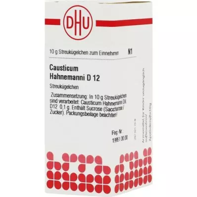 CAUSTICUM HAHNEMANNI D 12 Globuli, 10 g