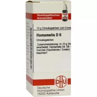 HAMAMELIS D 6 Globuli, 10 g