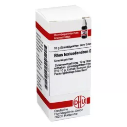 RHUS TOXICODENDRON D 10 Globuli, 10 g
