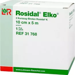 ROSIDAL Elko 10 cmx5 m Kurzzugbinde, 2 St