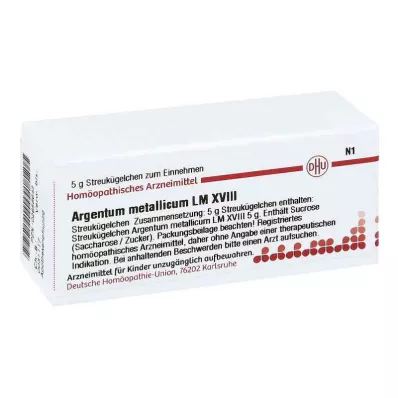 ARGENTUM METALLICUM LM XVIII Globuli, 5 g