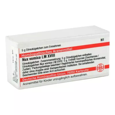 NUX VOMICA LM XVIII Globuli, 5 g NUX VOMICA LM XVIII Globuli, 5 g