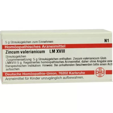 ZINCUM VALERIANICUM LM XVIII Globuli, 5 g ZINCUM VALERIANICUM LM XVIII Globuli, 5 g
