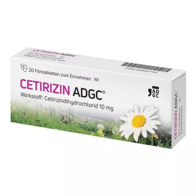 CETIRIZIN ADGC Filmtabletten, 20 St CETIRIZIN ADGC Filmtabletten, 20 St