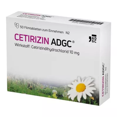 CETIRIZIN ADGC Filmtabletten, 50 St CETIRIZIN ADGC Filmtabletten, 50 St