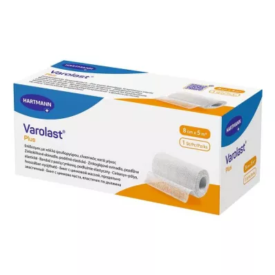 VAROLAST Plus Zinkleimbinde 8 cmx5 m, 1 St