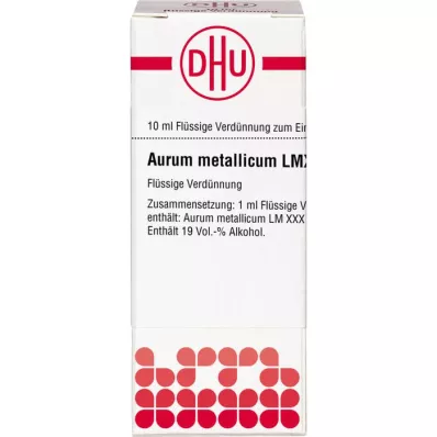 AURUM METALLICUM LM XXX Dilution, 10 ml