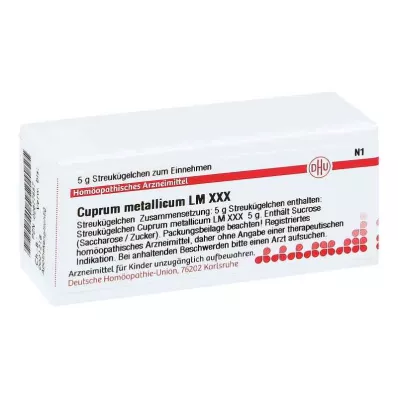 CUPRUM METALLICUM LM XXX Globuli, 5 g CUPRUM METALLICUM LM XXX Globuli, 5 g