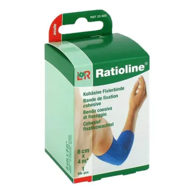 RATIOLINE acute Fixierbinde kohäsiv 8 cmx4 m blau, 1 St RATIOLINE acute Fixierbinde kohäsiv 8 cmx4 m blau, 1 St