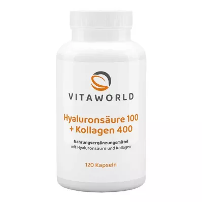 HYALURONSÄURE 100+Kollagen 400 Kapseln, 120 St