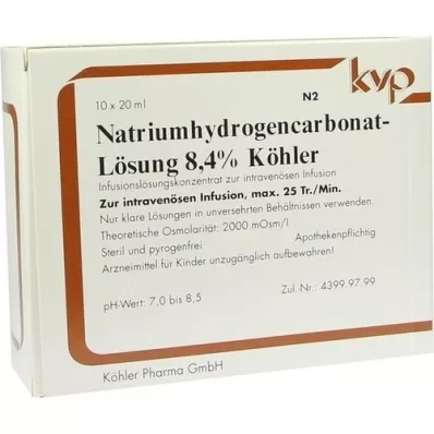 NATRIUMHYDROGENCARBONAT-Lösung 8,4% Köhler, 10X20 ml