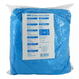 BESUCHERKITTEL m.Strickbünd.z.Bind.120x144 cm blau, 10 St